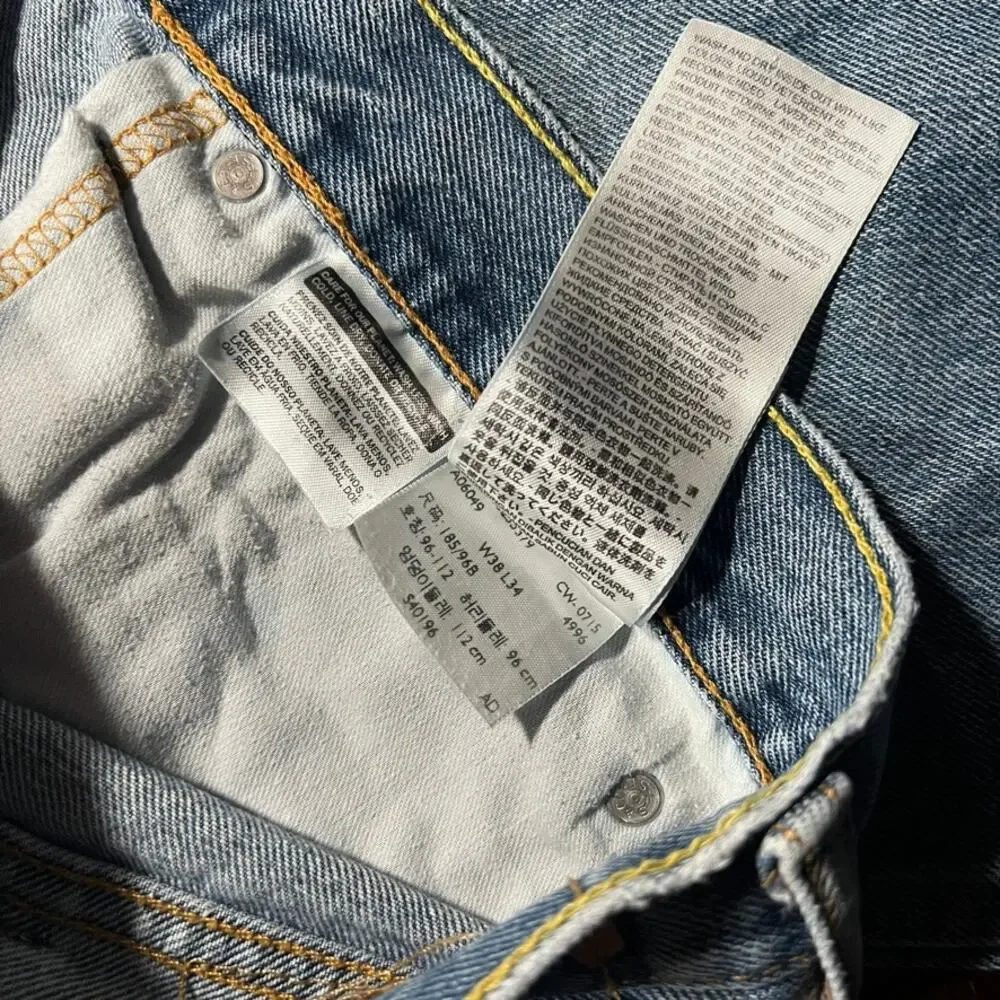Levi's 38x34 Y2K Jeans Light Wash Relaxed